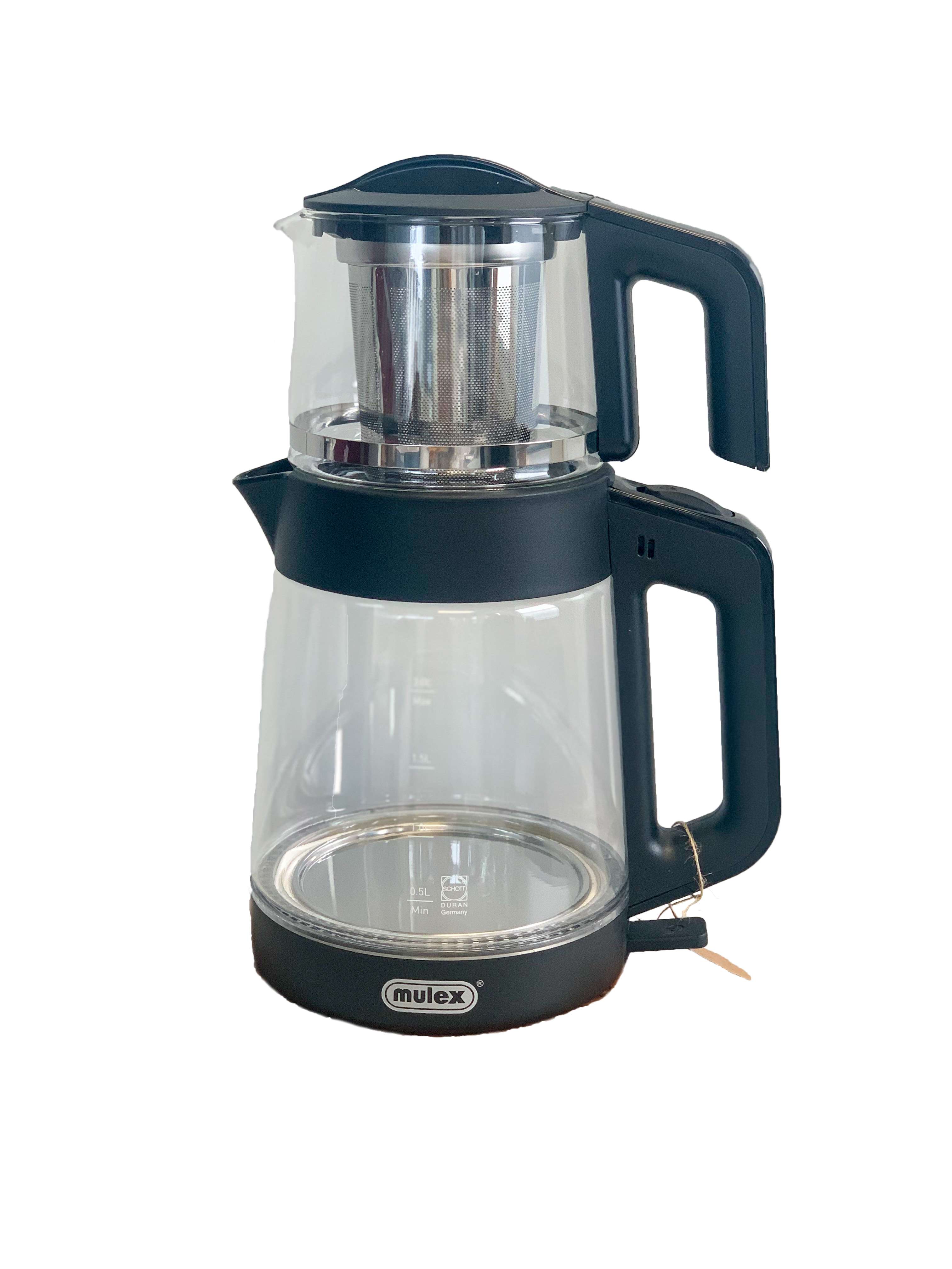 Samowar Mulex Tee-Express 2l Glas schwarz